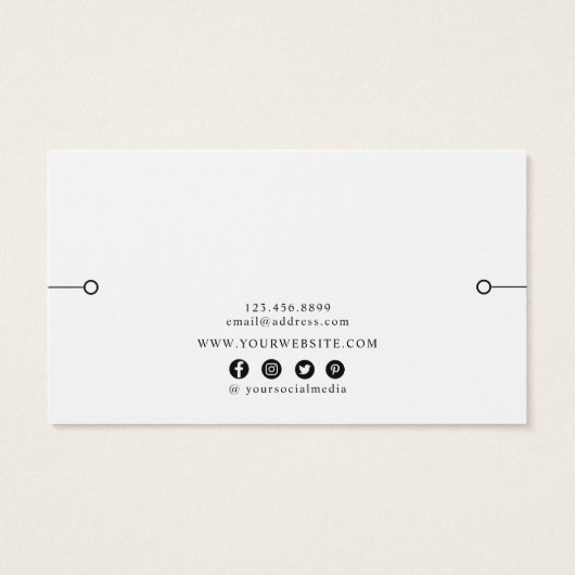 Bracelet Display Card - Eukalyptusleaf (Rückseite)