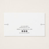 Bracelet Display Card ・ Rustikale Wildblumen (Rückseite)