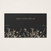 Bracelet Display Card ・ Rustikale Wildblumen Gold (Vorderseite)