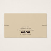 Bracelet Display Card ・ Rustikale Wildblumen Gold (Rückseite)