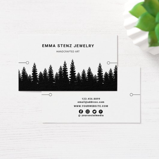 Bracelet Display Card ・ Rustikaler Pinienwald (Schreibtisch)