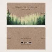 Bracelet Display Card ・ Rustikaler Pinienwald (Vorne & Hinten)