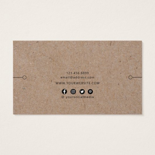 Bracelet Display Card ・ Rustikaler Pinienwald (Rückseite)