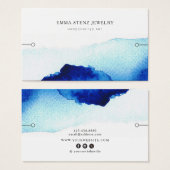 Bracelet Display Card ・ Watercolor Indigo Blue (Vorne & Hinten)