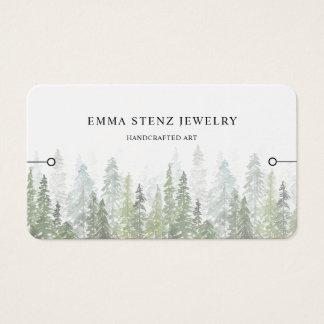 Bracelet Display Card • Watercolor Pine Woods