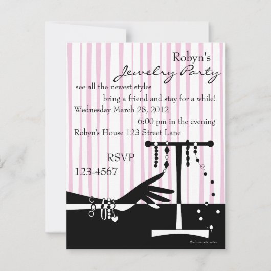 Bracelet Escapades Einladung (Vorderseite)