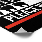 Braces Dentist Funny Orthodontist Poster (Ecke)