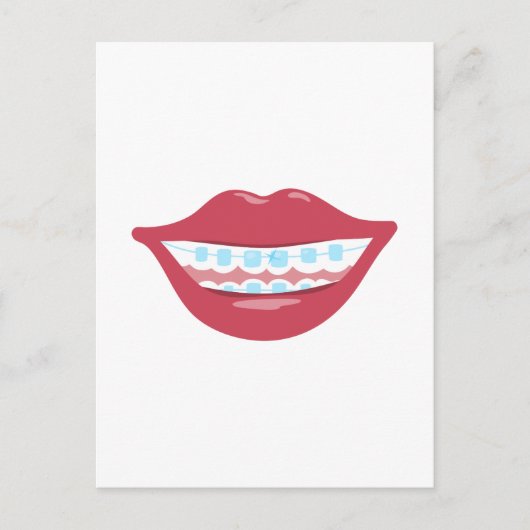 Braces Smile Postkarte (Vorderseite)