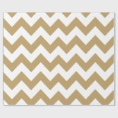 Brache Mocha-neutrale Chevronen Geschenkpapier (Flach)