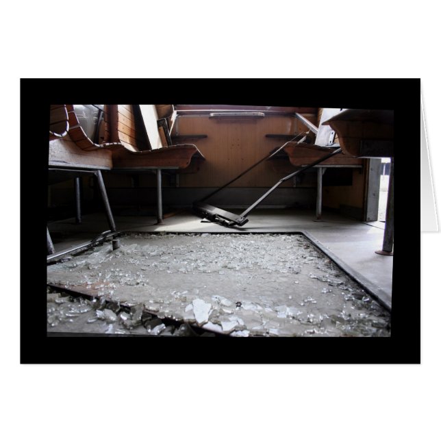 Brachglaskarte am Boden (Vorderseite (Horizontal))