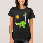 Brachiosaurus Brontosaurus Taco Cinco De Mayo Mexi T-Shirt (Vorderseite)