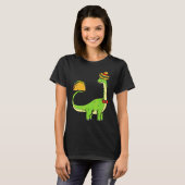 Brachiosaurus Brontosaurus Taco Cinco De Mayo Mexi T-Shirt (Vorne ganz)