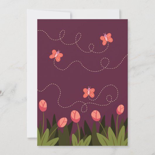 Brachiosaurus Dino Birthday Einladung (Rückseite)