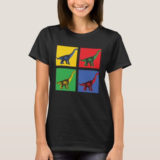 Brachiosaurus Dino Pop T-Shirt (Vorderseite)