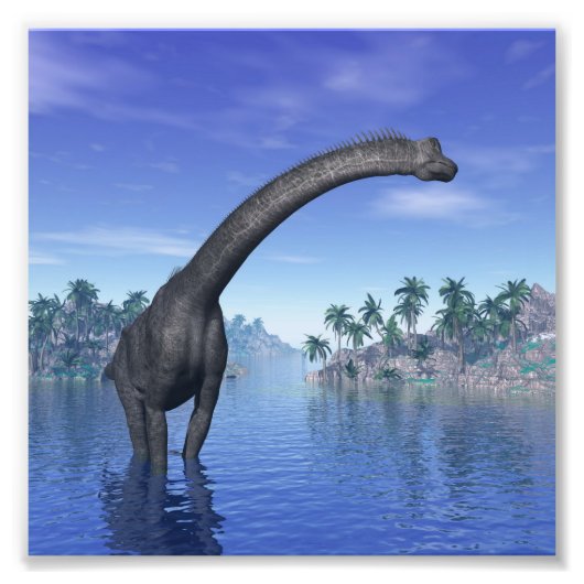 Brachiosaurus dinosaur - 3D rendern Fotodruck (Vorne)