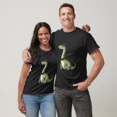 Brachiosaurus-Dinosaur mit Hut und Fliege T-Shirt (Unisex)