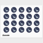 Brachiosaurus Dinosaur Party Danke Stickers (Blatt)