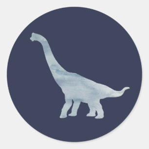 Brachiosaurus Dinosaur Party Danke Stickers