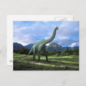 Brachiosaurus Dinosaur Postkarte (Vorne/Hinten)