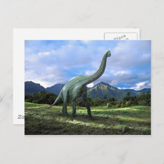 Brachiosaurus Dinosaur Postkarte (Vorne/Hinten)