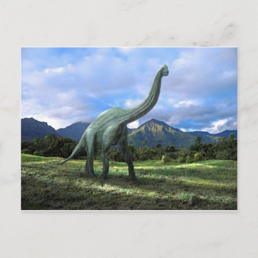 Brachiosaurus Dinosaur Postkarte (Vorderseite)
