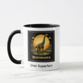 Brachiosaurus Dinosaur Vorzeit Mond Tasse (Links)