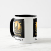 Brachiosaurus Dinosaur Vorzeit Mond Tasse (Vorderseite Links)