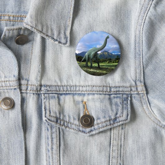 Brachiosaurus-Dinosaurier Button (Beispiel)