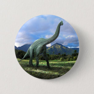 Brachiosaurus-Dinosaurier Button