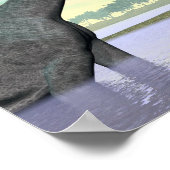 Brachiosaurus-Dinosaurier in der Natur - 3D-Darste Poster (Ecke)