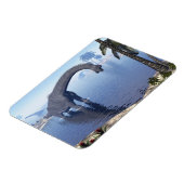 Brachiosaurus dinosaurier in Wasser - 3D-Darstellu Magnet (Linke Seite)