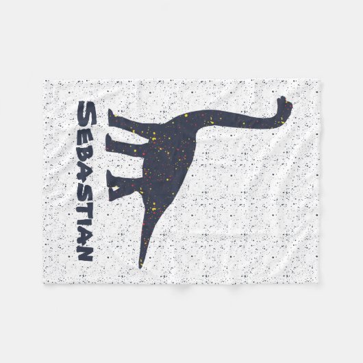 Brachiosaurus Individuelle Name Fleece Blanket, kl (Vorderseite (Horizontal))