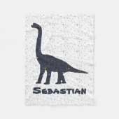Brachiosaurus Individuelle Name Fleece Blanket, kl (Vorderseite)