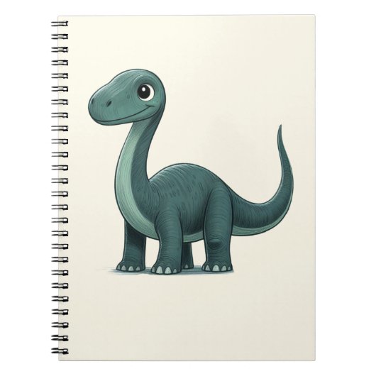 Brachiosaurus – Kammli's Freunde Dino Notizbuch Notizblock (Vorderseite)