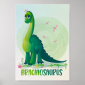 Brachiosaurus Kids Room Poster Dino Kinderzimmer d (Vorne)