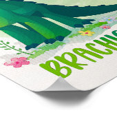 Brachiosaurus Kids Room Poster Dino Kinderzimmer d (Ecke)