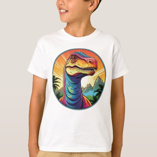 Brachiosaurus - Klassischer Dinosaurier-T-Shirt-T T-Shirt (Vorderseite)