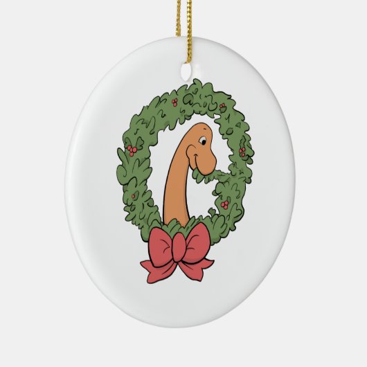 Brachiosaurus-Kranz-Verzierung Keramik Ornament (Rechts)