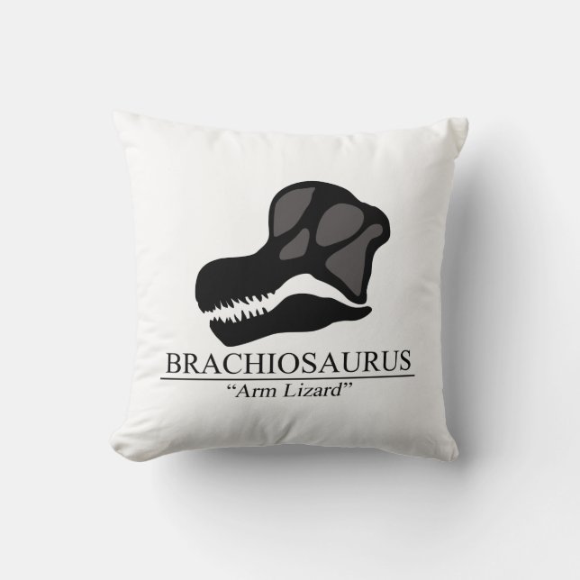 Brachiosaurus-Schädel Kissen (Vorderseite)