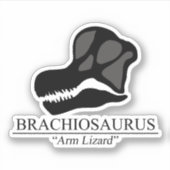 Brachiosaurus Skull Aufkleber (Vorderseite)