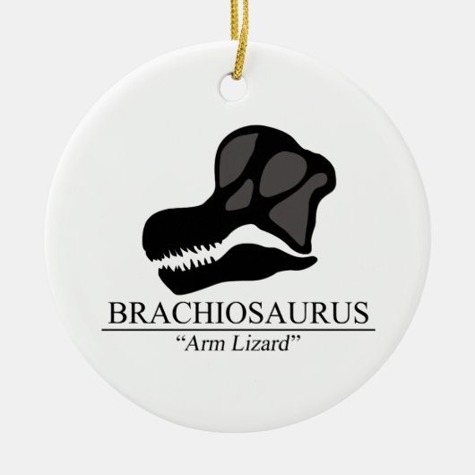 Brachiosaurus Skull Keramikornament (Vorne)