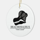 Brachiosaurus Skull Keramikornament (Links)
