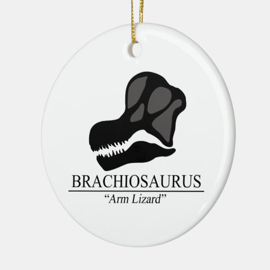 Brachiosaurus Skull Keramikornament (Links)