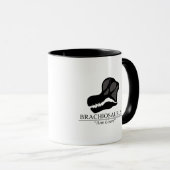 Brachiosaurus Skull Tasse (VorderseiteRechts)