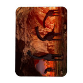 Brachiosaurus verschwindet in einer Höhle Magnet (Vertikal)