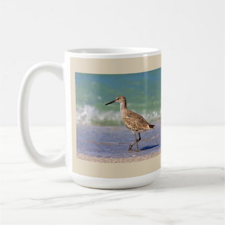 Brachvogel-Vogel auf der Küstenlinie-Kaffee-Tasse Kaffeetasse