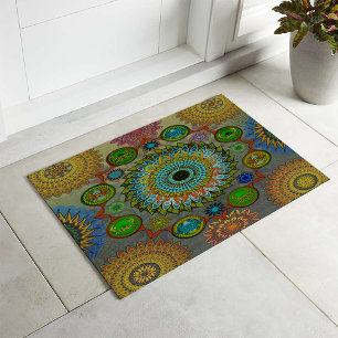 Brachyuras symbolische Kunst der Mandala Fußmatte