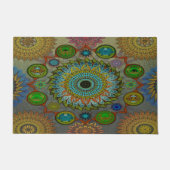 Brachyuras symbolische Kunst der Mandala Fußmatte (Vorderseite)