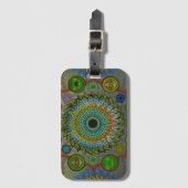 Brachyuras symbolische Kunst der Mandala Gepäckanhänger (Vorderseite Vertikal)