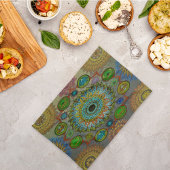 Brachyuras symbolische Kunst der Mandala Geschirrtuch